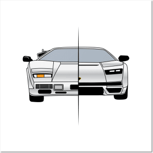 Evolution of Countach Posters and Art